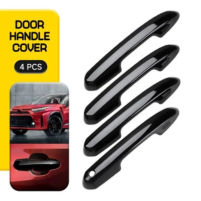 Juego de 4 cubiertas de manija de puerta exterior negro brillante para Toyota Highlander 2021-2025 Foto 1 de 4