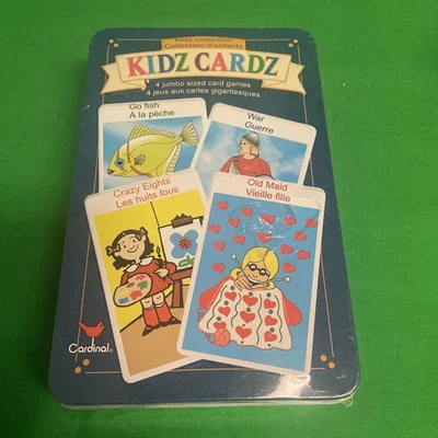 2000 CARDINAL - KIDS COLLECTION KIDZ CARDZ 4 JUMBO SIZED CARD GAMES NEW B10 - Image 1 of 2