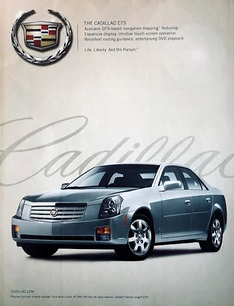 Cadillac CTS 2006 2007 sedán — segunda generación — anuncio original de revista — anuncio impreso Foto 1 de 1