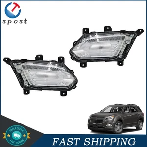 LED Front Daytime Running Fog Lights For Chevy Equinox 16-17 L LT LS Left+Right - Picture 1 of 12