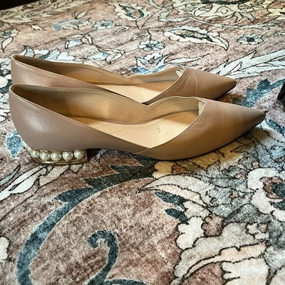 Nicholas Kirkwood Pink Casati Pearl Ballet Flats Size 39.5 - Image 1 of 4