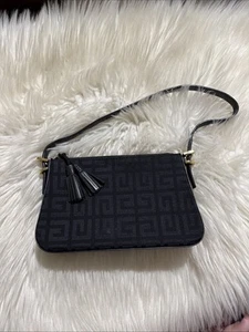 Auténtico Bolso de Hombro Givenchy Negro Firma Lona Pequeño Elegante Hecho en España - Imagen 1 de 22