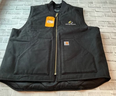 Carhartt Relaxed Fit Black Duck Quilt Insulated Vest Black OV0001 – XL New NWT - Image 1 of 4