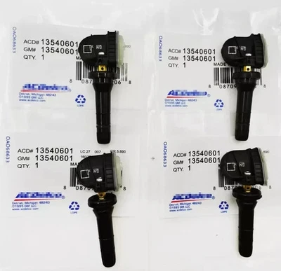 4PCS Genuine OEM TPMS 13540601 Tire Pressure Sensor for GMC Trucks & Vans Foto 1 de 3