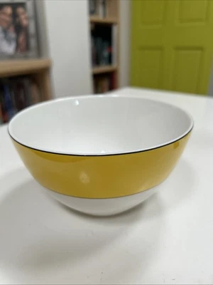 KATE SPADE LENOX RUTHERFORD CÍRCULO TIGELA AMARELA SOPA/CEREAL - Imagem 1 de 4