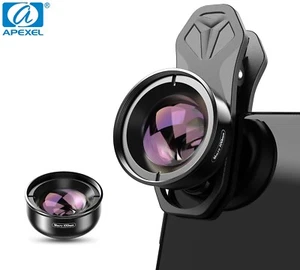 APEXEL 100mm Macro Lens Camera Phone LensKit 4K HD Macro Lens for iPhone Samsung - Photo 1 sur 10