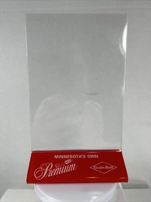 Cinturón de grano cerveza premium Minnesota’s propia mesa menú de tarjetas soporte para imágenes Foto 1 de 4