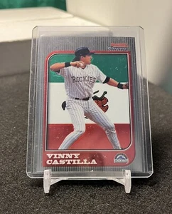 Vinny Castilla 1997 Bowman Chrome International card 24 Colorado Rockies - Picture 1 of 2