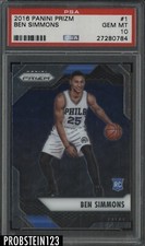2016-17 Panini Prizm #1 Ben Simmons Philadelphia 76ers RC Rookie PSA 10