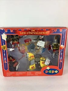 Papo Boxed Gift Set The KNIGHTS Les Chevaliers New In Box Made In France HTF - Picture 1 of 10