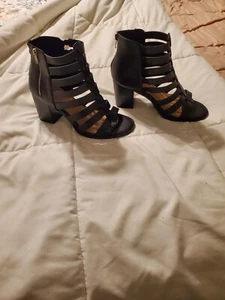 Black Torrid Size 11WW Strappy Gladiator with 3 1/2 inch heel - Picture 1 of 8