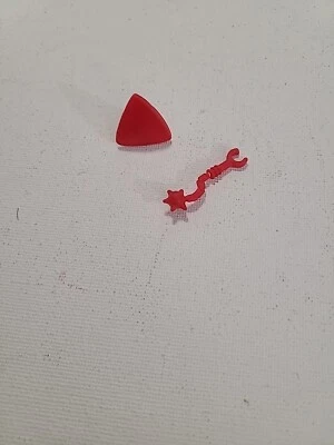 Original Tyco Dino Riders Red Mace Spike Ball Shield Accesorio Parte Armas 1987 Foto 1 de 4