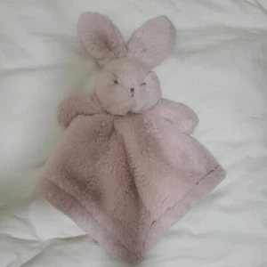 Manta de seguridad de peluche rosa conejito bebé Lovey SL moda para el hogar - Imagen 1 de 5