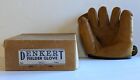 1940’s Denkert Split Finger Fielders Glove in Original Box w/ Fielding Pamphlet