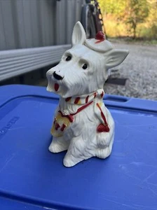 Vintage zuverlässiges Kunststoff Scotty Scottie Hund Sparschwein 1970er Made in Canada - Bild 1 von 11