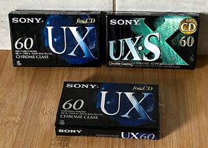 Cassettes audio Sony UX 60 neuf X3 CD