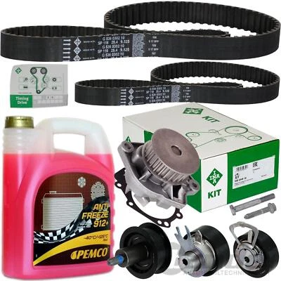 INA ZAHNRIEMEN-SATZ WASSERPUMPE+5L SCHUTZ für VW GOLF 4 5 POLO 6R 9N CADDY FABIA - Bild 1 von 3