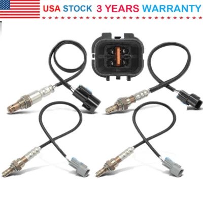 Sensor de oxígeno O2 4 piezas aguas arriba + aguas abajo para Kia Sedona 2002 2003 2004 2005 3,5 L Foto 1 de 4