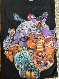 GILDAN T Shirt L Black Graphic Print Ninja Turtles - Picture 1 of 4