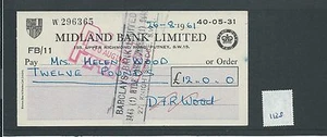 wbc. - CHEQUE - CH1138 - USADO -1961/64 - MIDLAND BANK, PUTNEY, LONDRES SW15 - Imagen 1 de 1