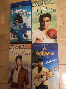 Elvis VHS Lot Of 4 Clambake Kid Galahad Frankie And Johnny Follow That Dream - Picture 1 of 2