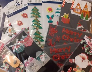 Sticker, Klebeornamente "Weihnachten/Winter/Christmas/Xmas", Kartenherstellung, - Bild 1 von 12
