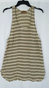 Karen Zambos Vintage Couture Anthropologie gestreiftes Tanktop 100 % Seide Größe Small - Bild 1 von 10