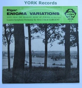 ACL 55 - ELGAR - Enigma Variations SARGENT London Symphony Orch - Ex LP Record - Picture 1 of 1