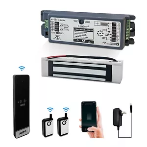 WiFi Access Control Magnetic Door Lock System with Wireless Toucheless Button - Picture 1 of 7