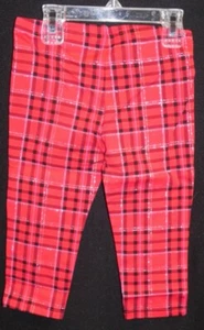 NWT - Girl's Plaid Leggings from Jumping Beans -Red/Gold/Black- Sz 6 - Picture 1 of 1