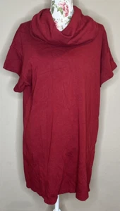 Bryn Walker Damen Gr. S rot Bambus Bio Baumwolle Wasserfallausschnitt Poncho Oberteil - Bild 1 von 8
