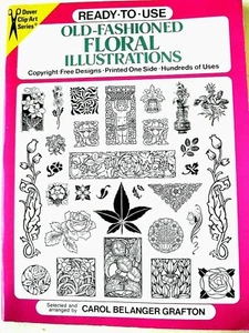 Dover OLD-FASHIONED FLORAL ILLUSTRATIONS 1990 booklet 700+ copyrightFREE designs - Imagen 1 de 7