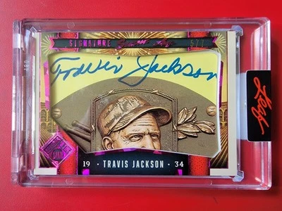 Travis Jackson 2025 Leaf Seasons In The Sun Cut Signature Baseball Card 5/7 - Image 1 of 4