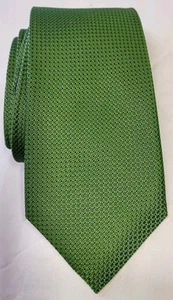 Beau Brummel Soho Krawatte grün Seide 59"x3,5" handgefertigt Business Profi - Bild 1 von 8