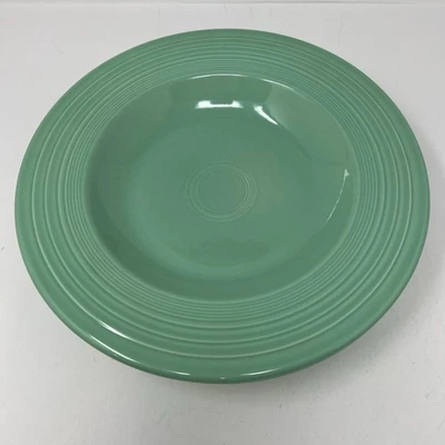 Juego de 2 platos de pasta grandes vintage Fiesta Ware Sea Mist de 12" Foto 1 de 4