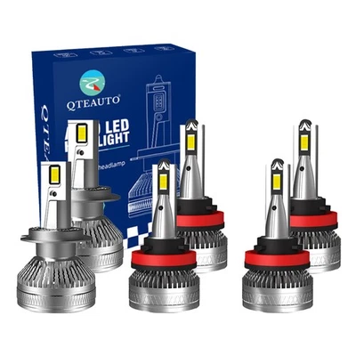 6件装H7 H8/H9/H11 LED高光束低光雾灯30,000适用于2005-2007年沃尔沃S40 — 第 1/4 张图片