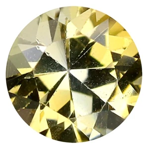 0.47 ct Flashing Round Cut (5 x 5 mm) Tanzania Yellow Tanzanite Natural Gemstone - Picture 1 of 1