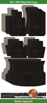 Juego de alfombrillas bereber personalizadas para Chevrolet Cruze '11-14 con logotipo (5 piezas) #CL0 Foto 1 de 4