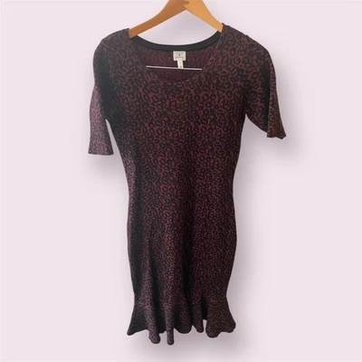 Платье сарая леопард свитер платье рыбий хвост стиль - Изображение 1 из 4