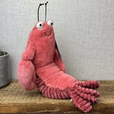 Jellycat Larry Lobster - Medium Lobster - Sea Creature Soft Toy Plush Beanie 12” - Image 1 of 4