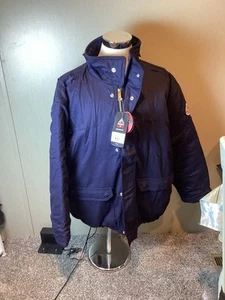 NWT Mens Bulwark FR Heavyweight Jacket Navy CAT 3 2112 size XXL - Picture 1 of 6