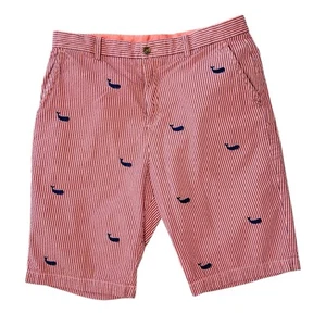 BROOKS BROTHERS Seersucker Stripe & Whale Shorts Kid's Boy's Size 20 100% Cotton - Picture 1 of 5