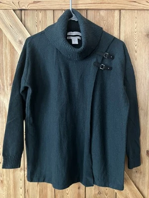 Ellen Tracy женщин Sz L 100% экстра тонкий мериносовой шерсти капот шеи надежном стиль свитер - Изображение 1 из 4