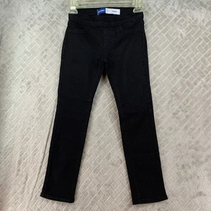 Old Navy Unisex Kids 8 Denim Jeans Black Skinny Pull On Adjustable Waist - Picture 1 of 12