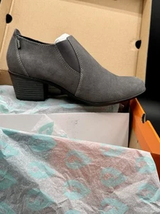 Shoes New Sporto Wmns Crunch Water-Resistant Gray Suede Shootie Bootie Size 11 M - Picture 1 of 15