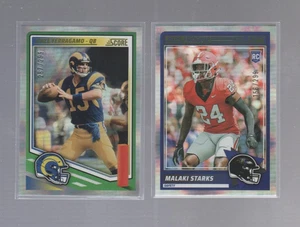 ( 2 ) 2025 Panini Score NFL Football SP Circular /299 Lot - Starks - Ferragamo - Bild 1 von 1
