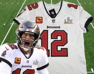 Camiseta autêntica 2XL 52 Tom Brady Vapor Elite Super Bowl 55 LV Buccaneers - Imagem 1 de 4