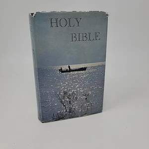 Vintage Holy Bible KJV Collins Press 1950s? Illustrated in Color Great Britain - Picture 1 of 17