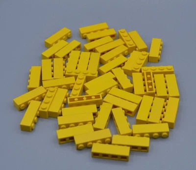 LEGO 50 x Basisstein Baustein Grundbaustein gelb Yellow Basic Brick 1x4 3010 - Bild 1 von 3