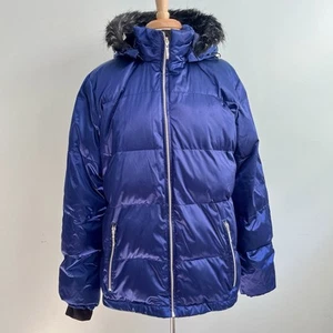 Obermeyer Women’s Ski Snow Jacket Coat XL Size 16 Blue EUC - Picture 1 of 14